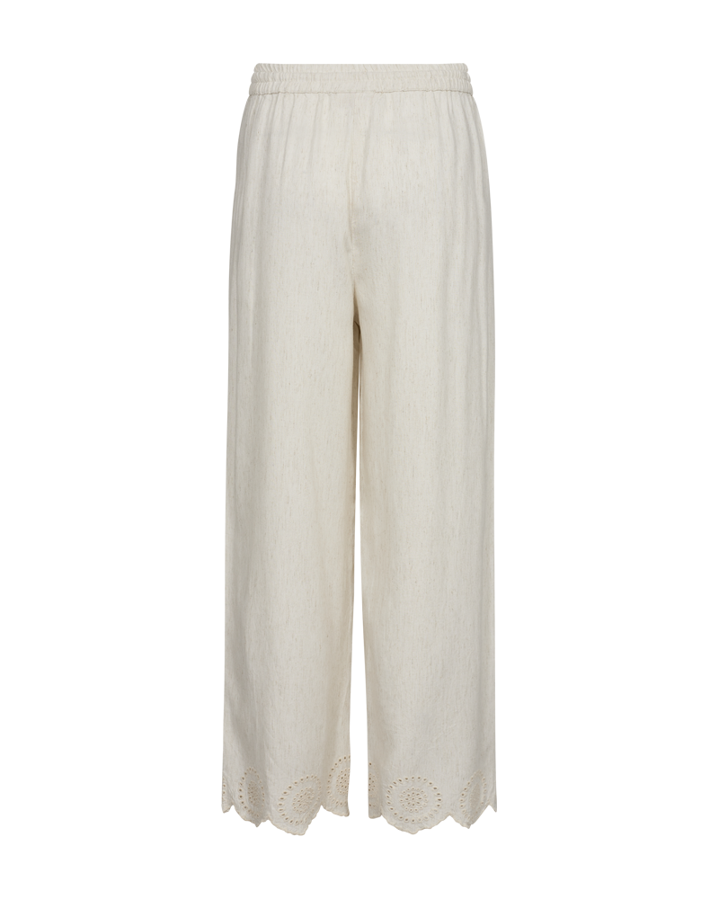 FQLINUS - HOSE MIT LOCKSTICKEREI - BEIGE