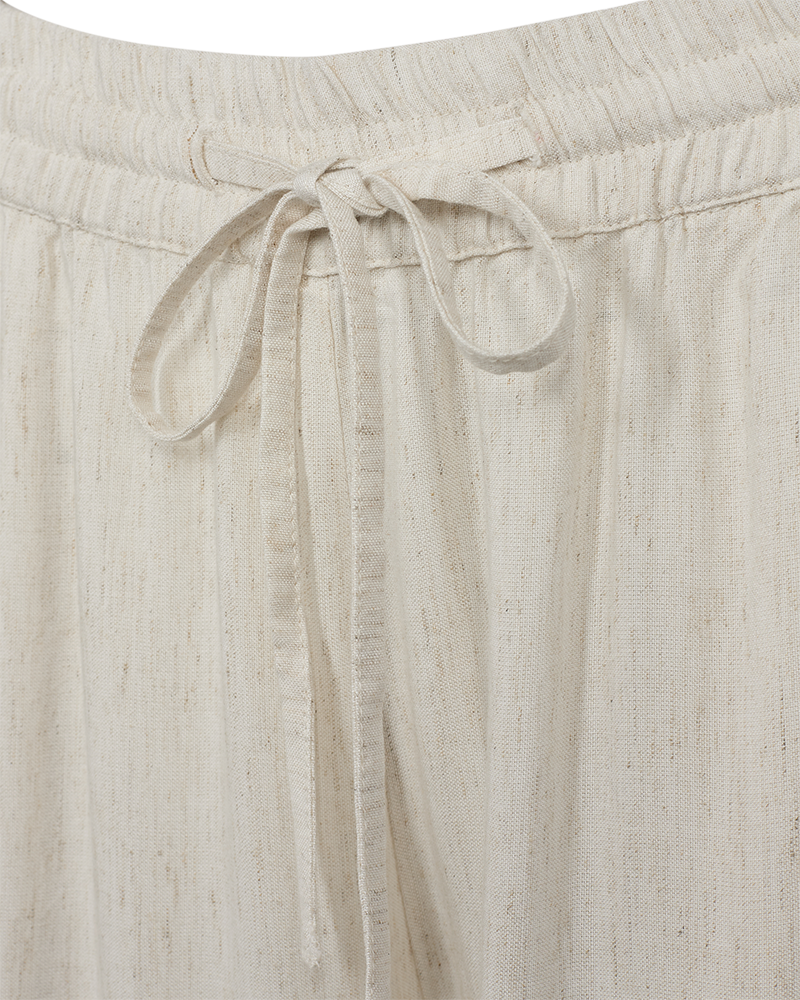 FQLINUS - HOSE MIT LOCKSTICKEREI - BEIGE