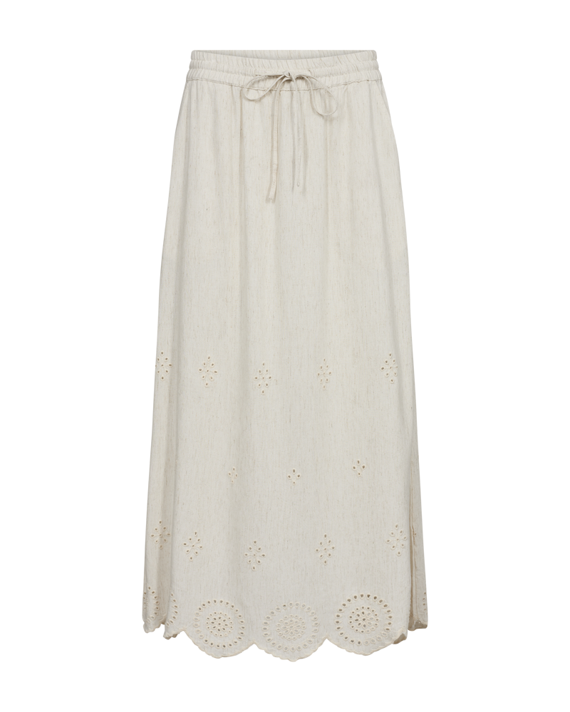 FQLINUS – ROCK MIT STICKEREI ANGLAISE - BEIGE