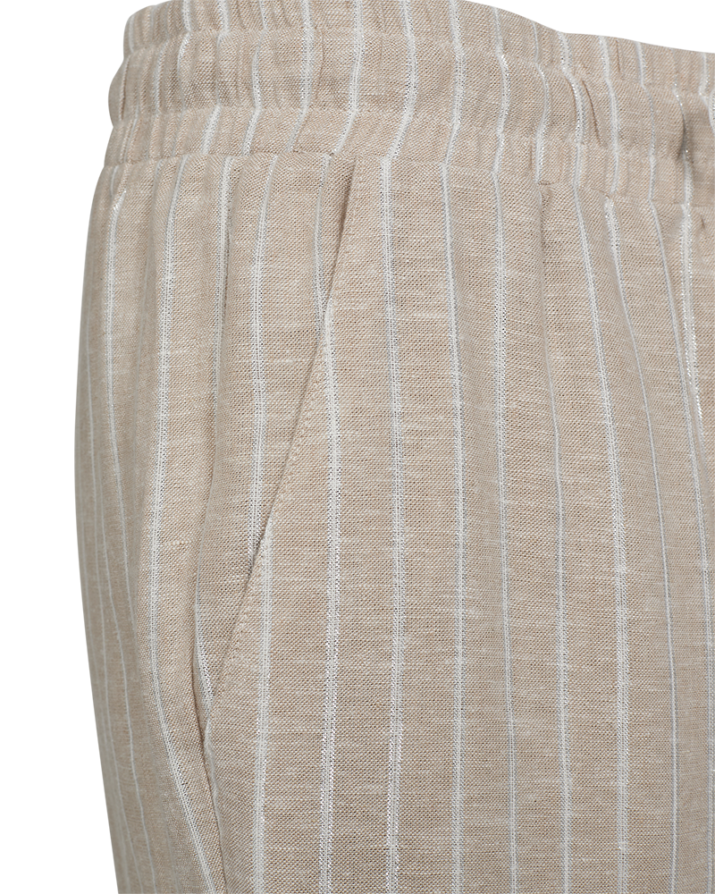 FQLALUX - HOSE - BEIGE UND WEISS
