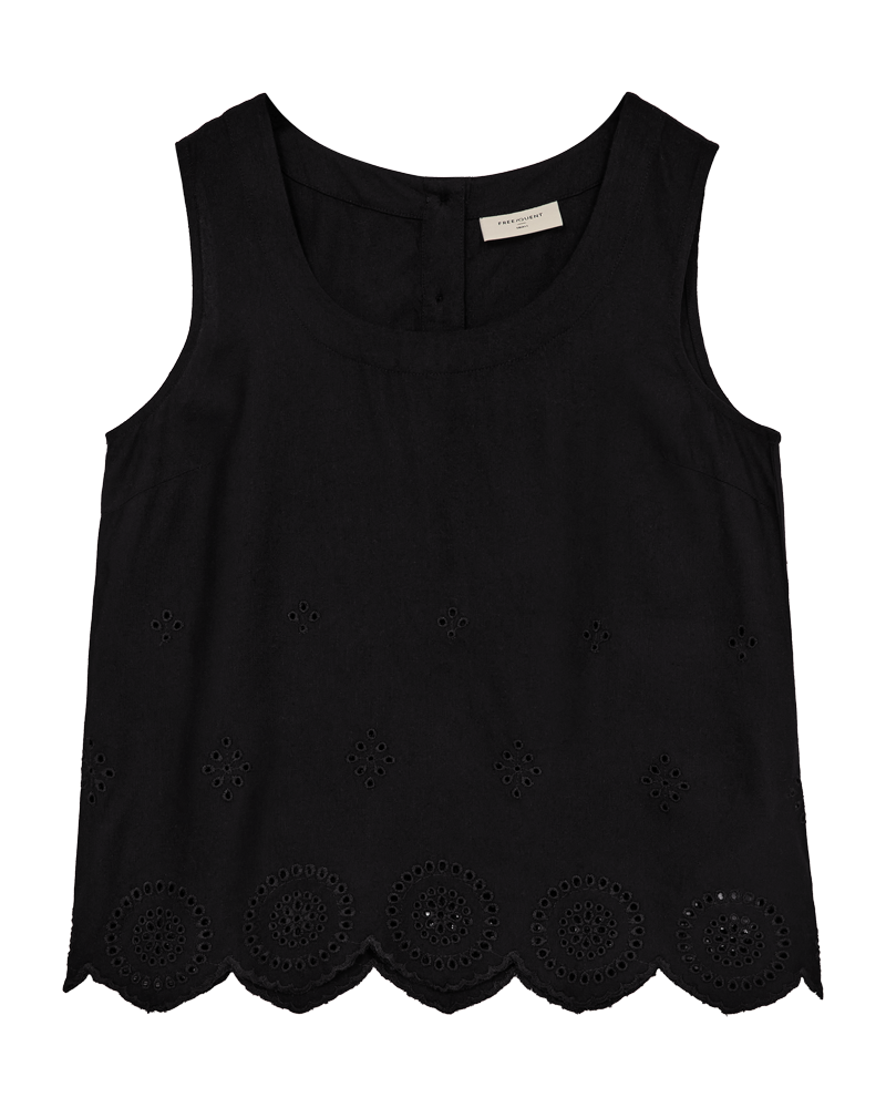 FQLINUS – TOP MIT SPITZE - SCHWARZ