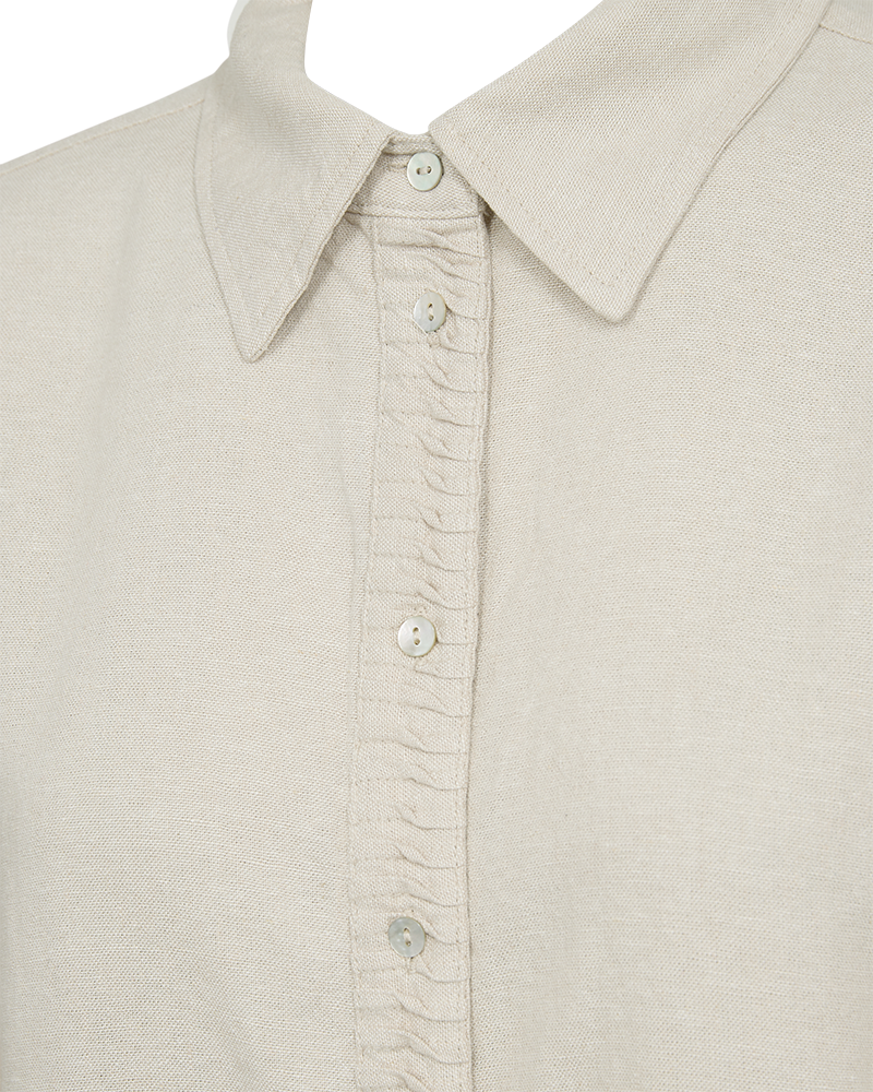 FQLAVA – LEINENHEMD - BEIGE