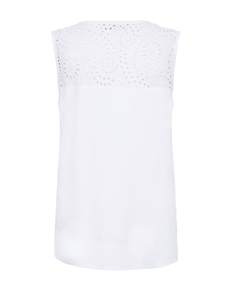 FQLOUIS – BLUSE MIT SPITZE - WEISS