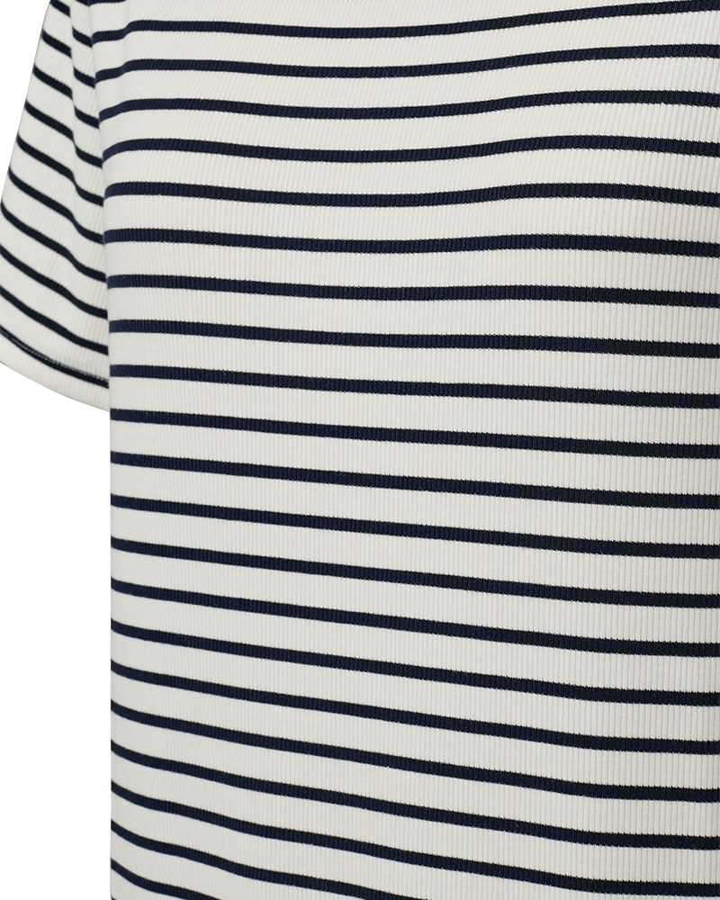 FQZIA – GESTREIFTES KLEID - BLAU