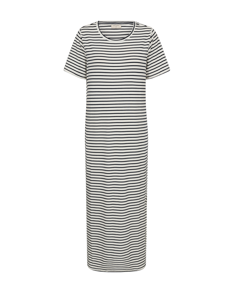 FQZIA – GESTREIFTES KLEID - BLAU