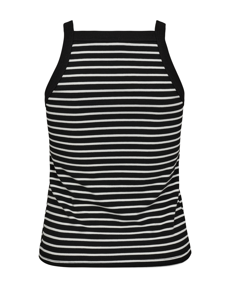 FQZIA – GESTREIFTES TOP - WEISS