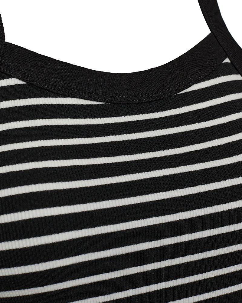 FQZIA – GESTREIFTES TOP - WEISS