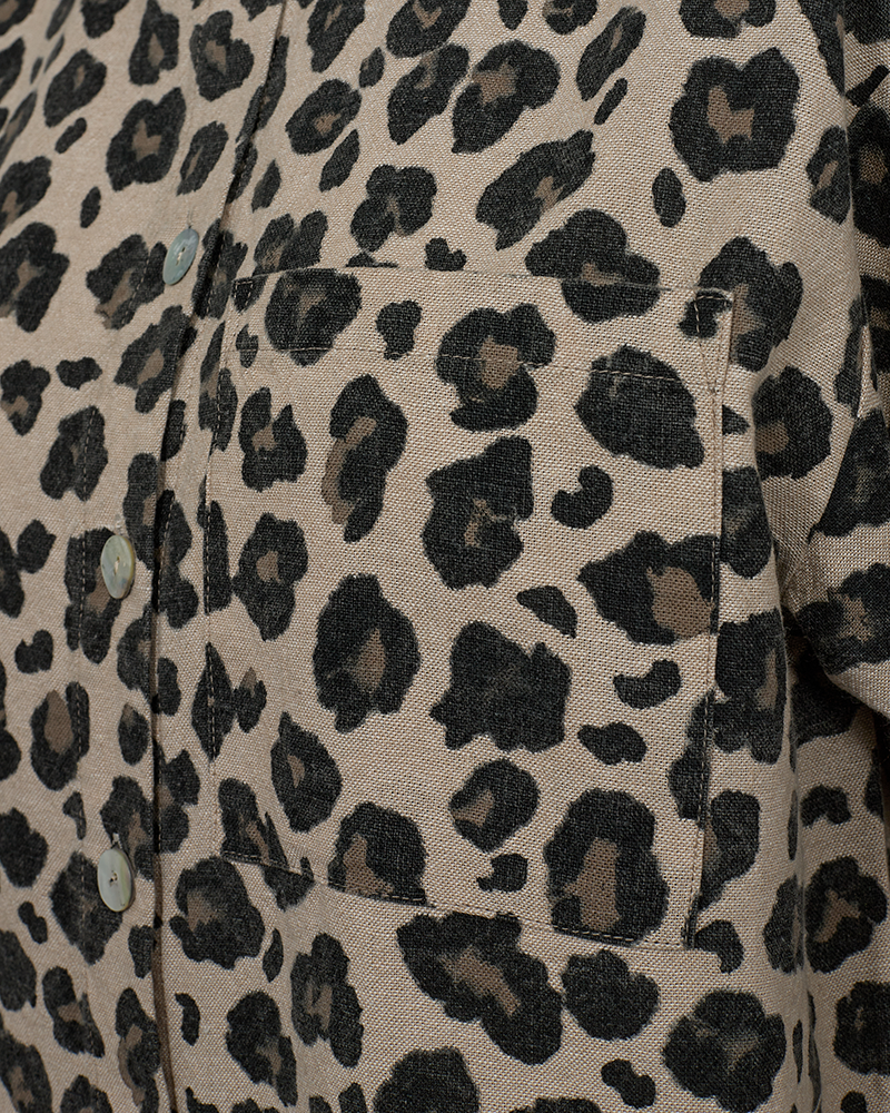 FQLAVISCO – KURZARMHEMD - LEOPARD