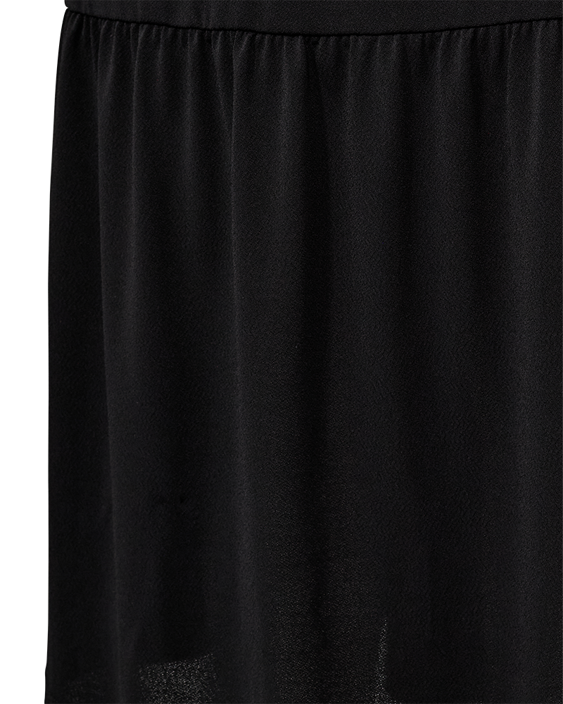 FQESME - KLEID MIT BINDEBAND - SCHWARZ