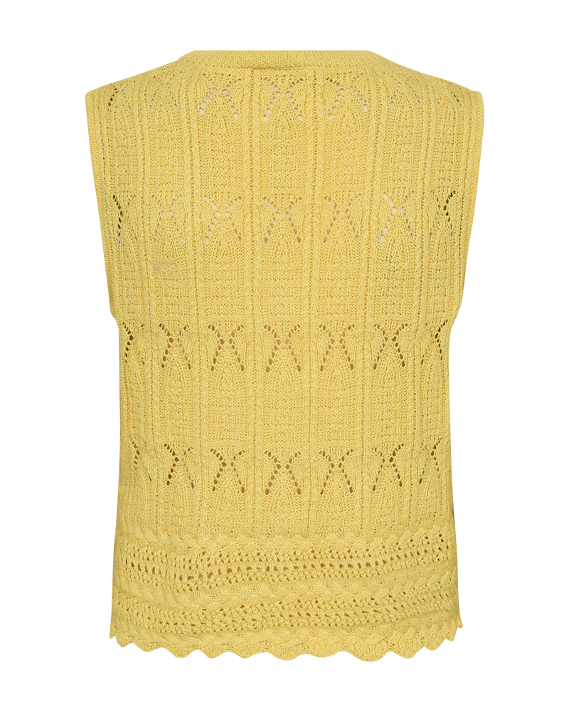 FQFRAYA – GESTRICKTE WESTE - GELB