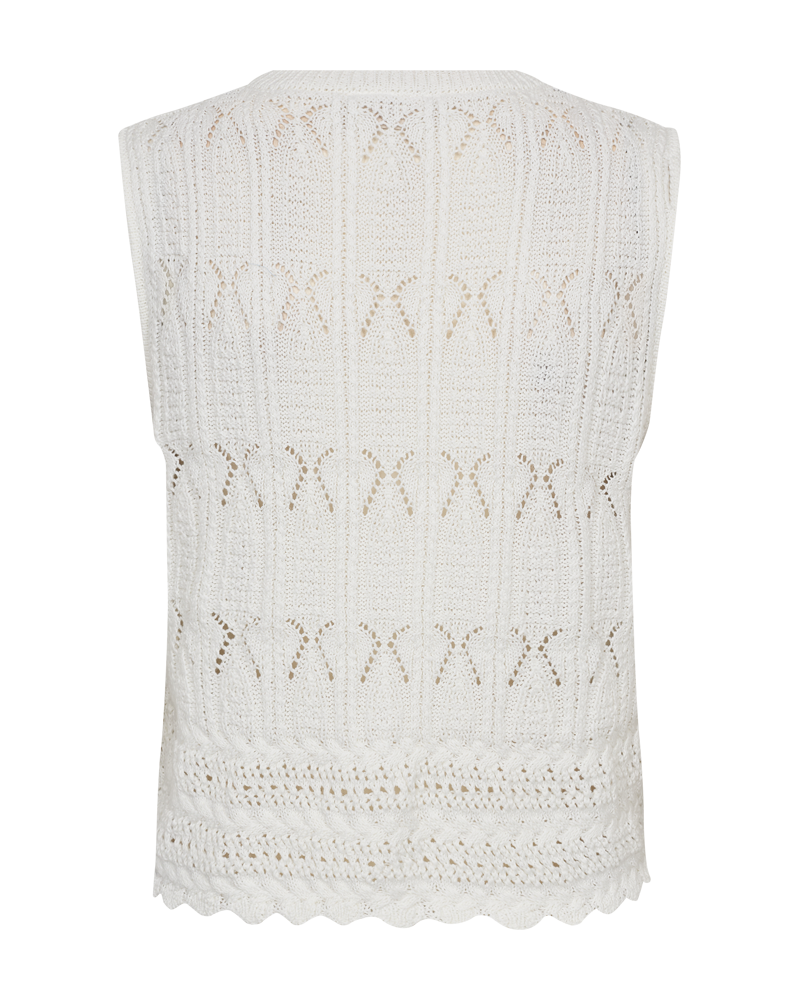 FQFRAYA – GESTRICKTE WESTE - WEISS