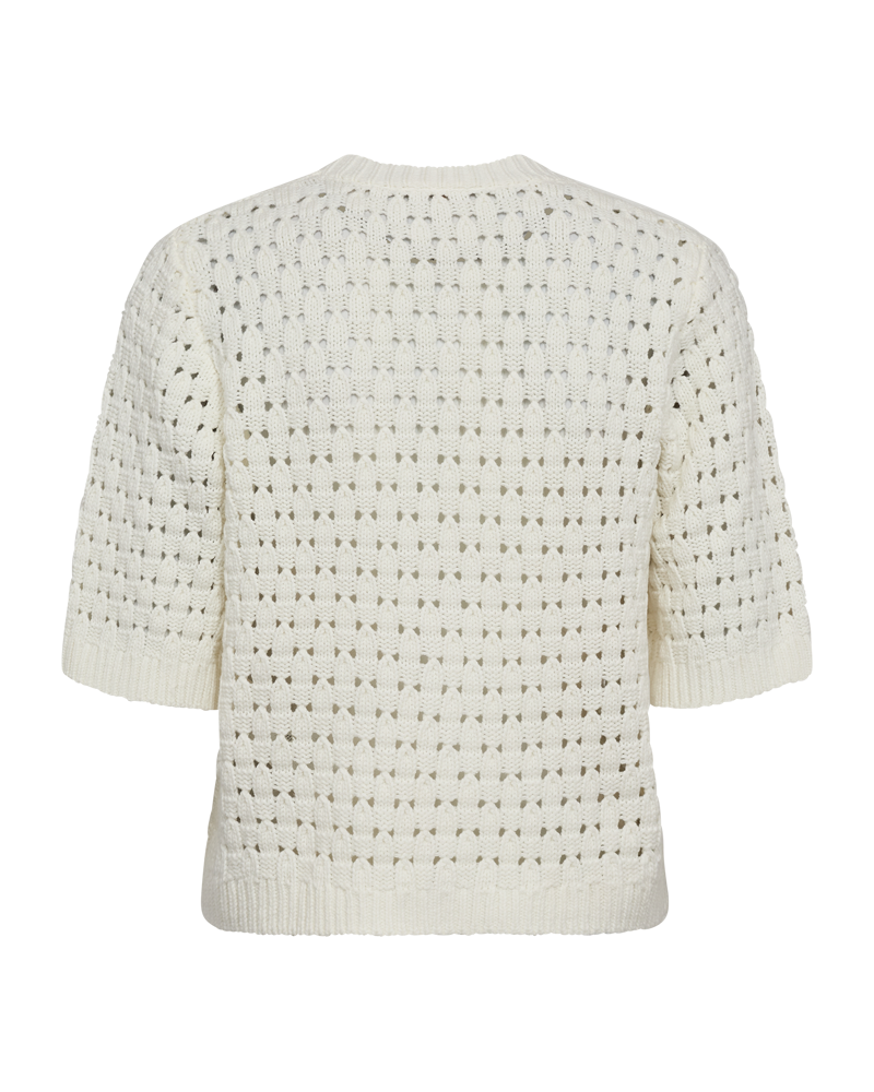 FQFLOTTA - GESTRICKTER CARDIGAN - WEISS
