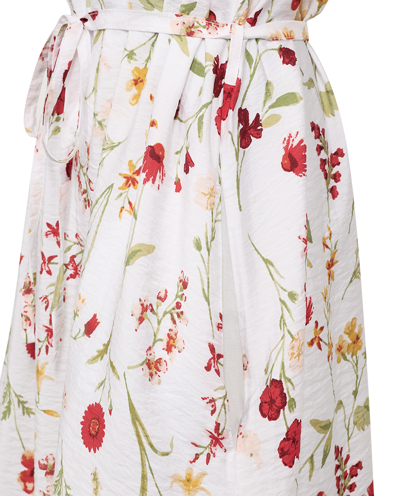 FQMELE - FLORALES KLEID - WEISS