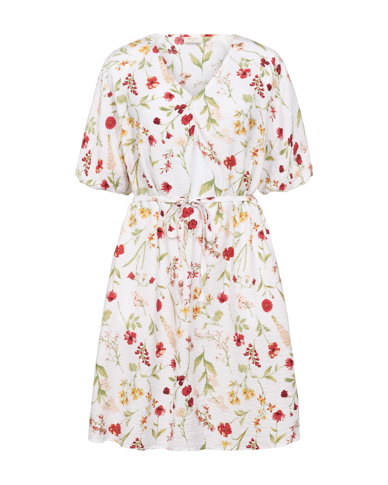 FQMELE - FLORALES KLEID - WEISS