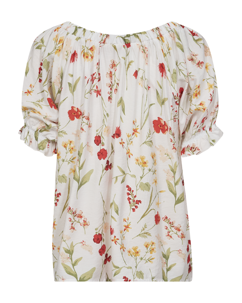 FQMELE - FLORALES HEMD - WEISS