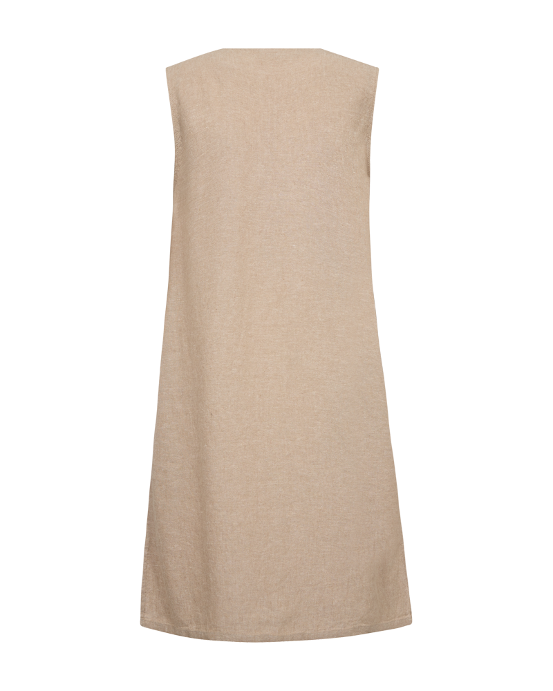 FQLAVA - LEINENKLEID - BEIGE