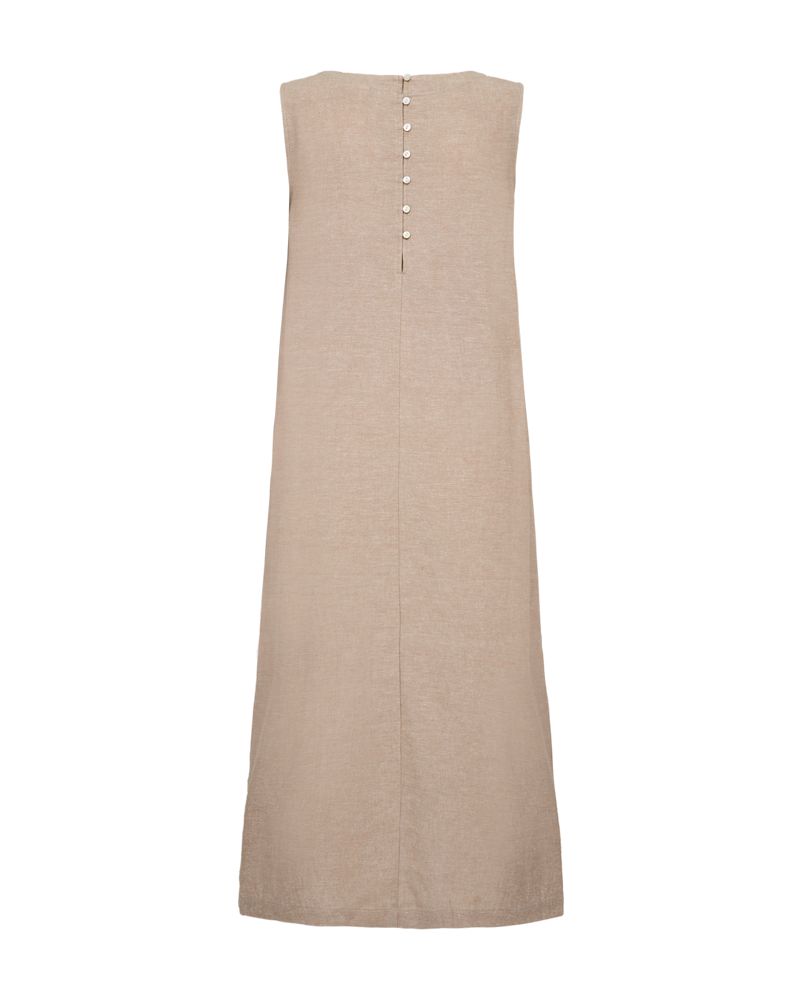 FQLALUNA - LEINENKLEID - BEIGE