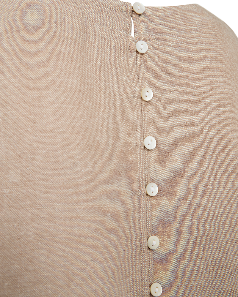 FQLALUNA - LEINENKLEID - BEIGE