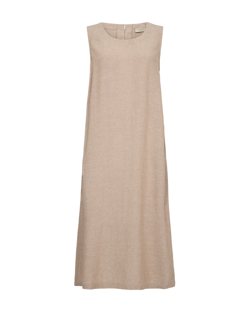FQLALUNA - LEINENKLEID - BEIGE
