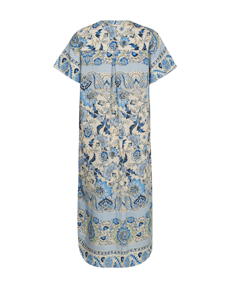 FQLISA - KLEID MIT PRINT - BLAU