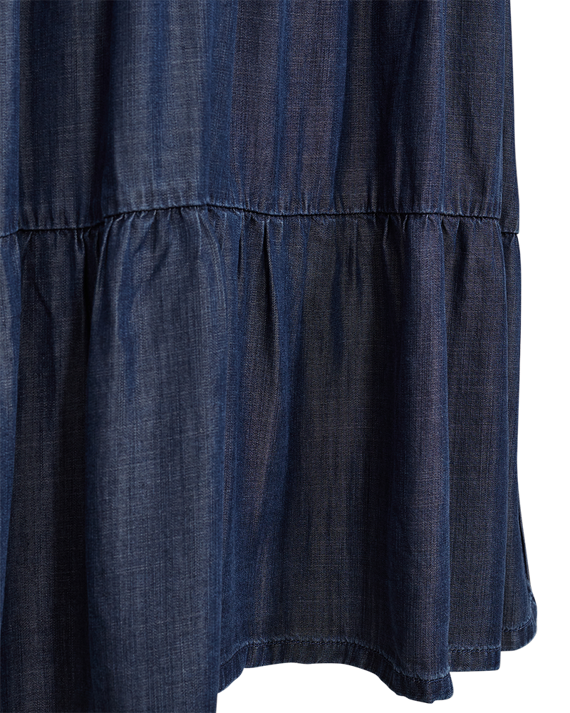 FQRENNA - KLEID IM DENIM-LOOK - BLAU