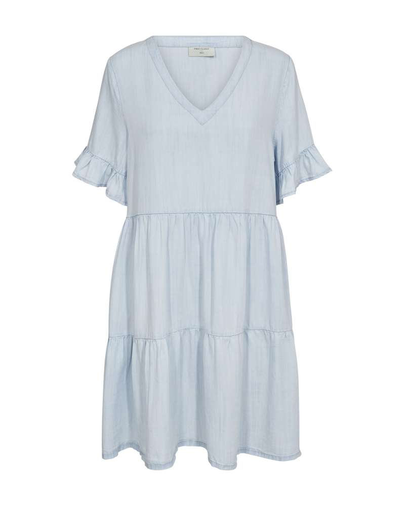 FQRENNA - KLEID IM DENIM-LOOK - BLAU