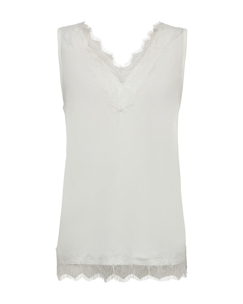 FQBICCO - SPITZENTOP - WEISS