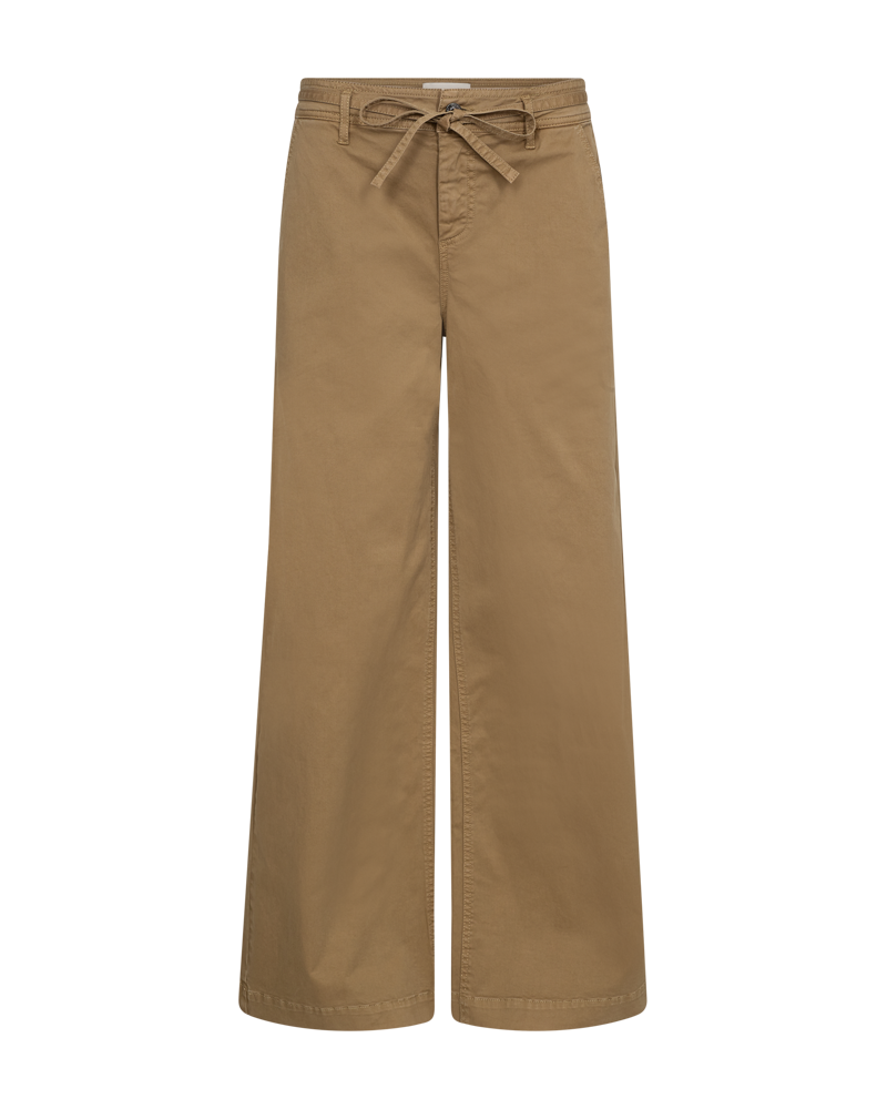 FQINGA – HOSE MIT BÄNDERN - BRAUN