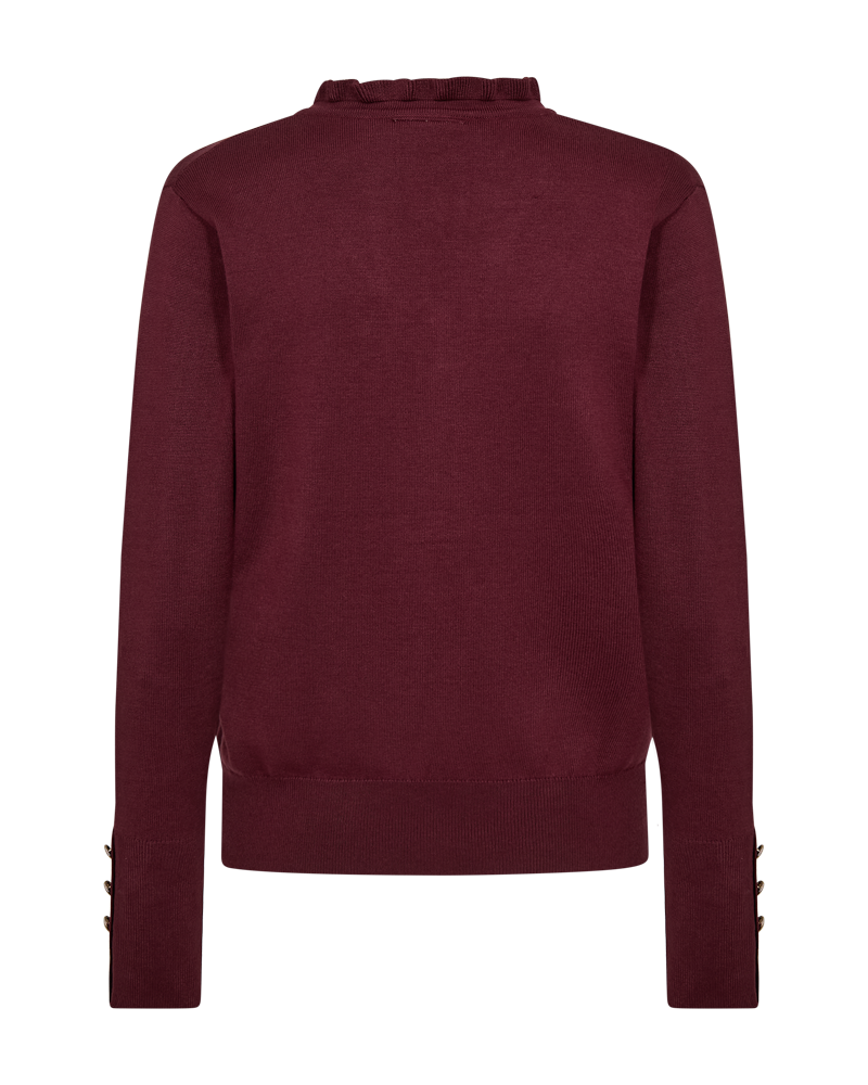 FQKATIE – FEINSTRICK-PULLOVER - BORDEAUX