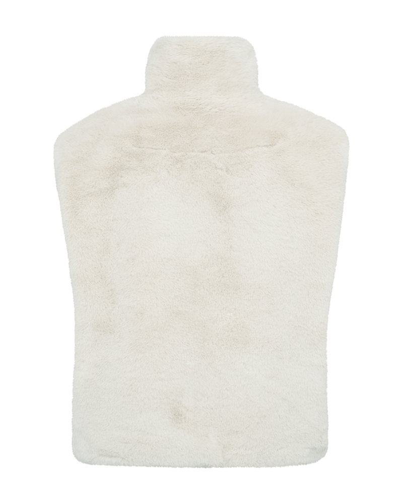 FQFONY – WESTE AUS KUNSTFELL - BEIGE