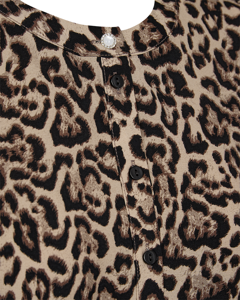 FQABY - KLEID - SCHWARZ UND BEIGE