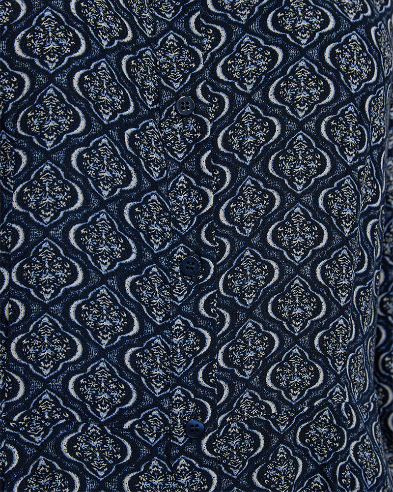 FQLOVY - KLEID - BLAU UND BEIGE