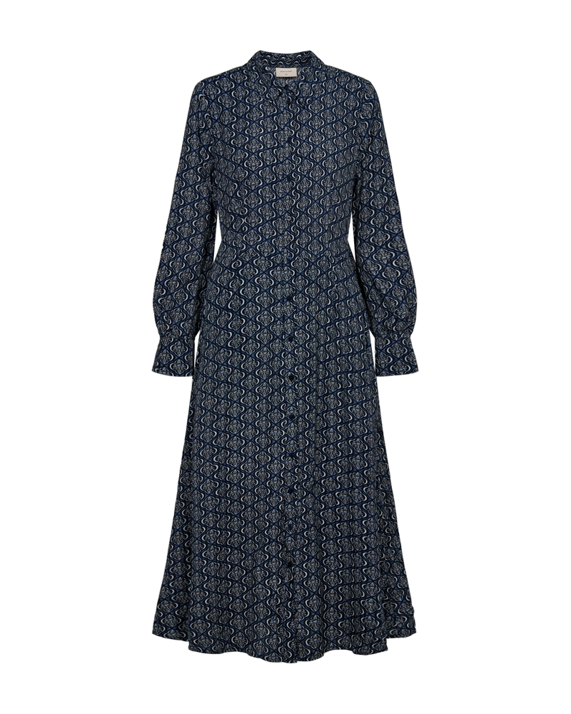 FQLOVY - KLEID - BLAU UND BEIGE