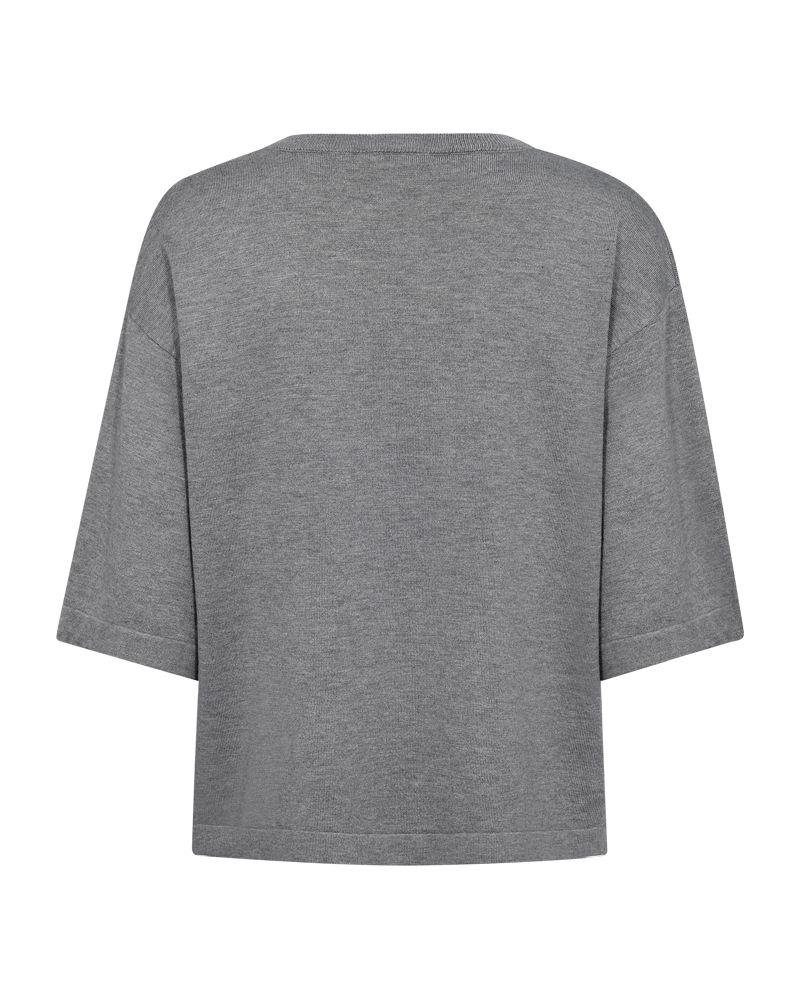 FQCONNY – FEINSTRICK-PULLOVER - GRAU