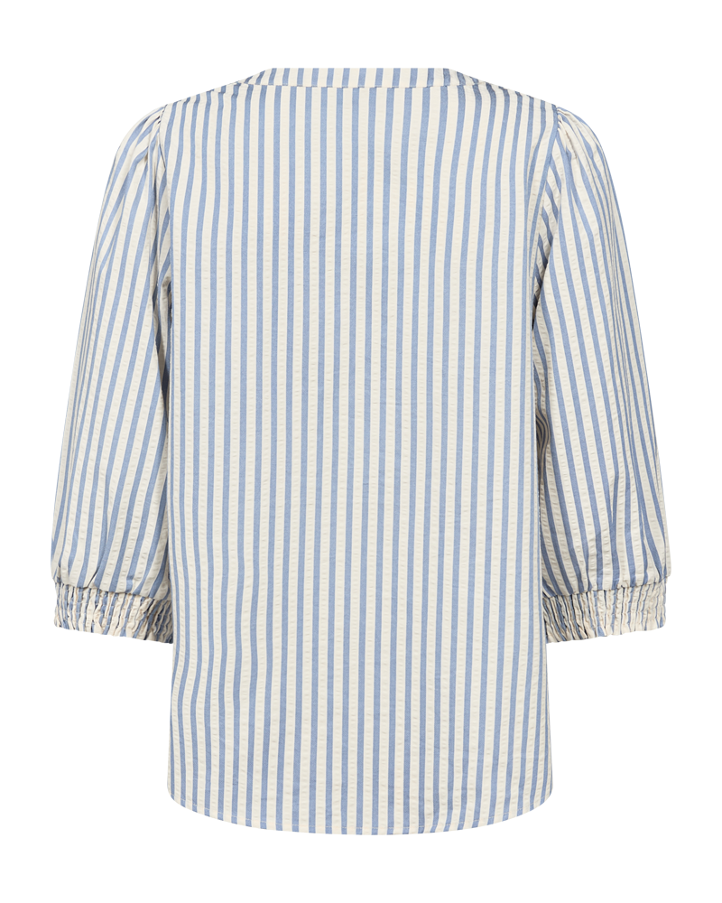 FQABY - GESTREIFTES HEMD - WEISS UND  BLAU