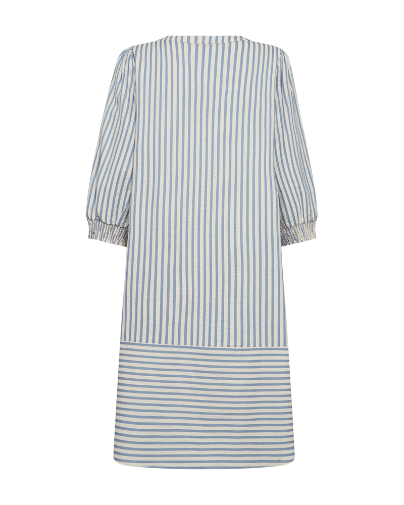 FQABY - GESTREIFTE KLEID - WEISS UND  BLAU