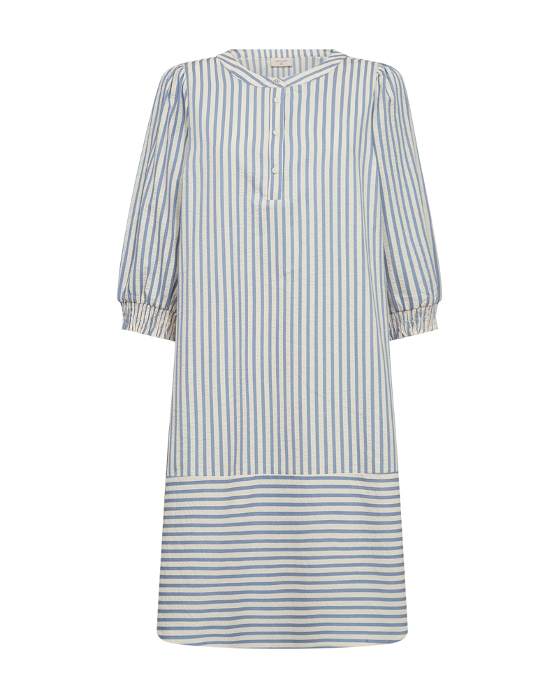 FQABY - GESTREIFTE KLEID - WEISS UND  BLAU