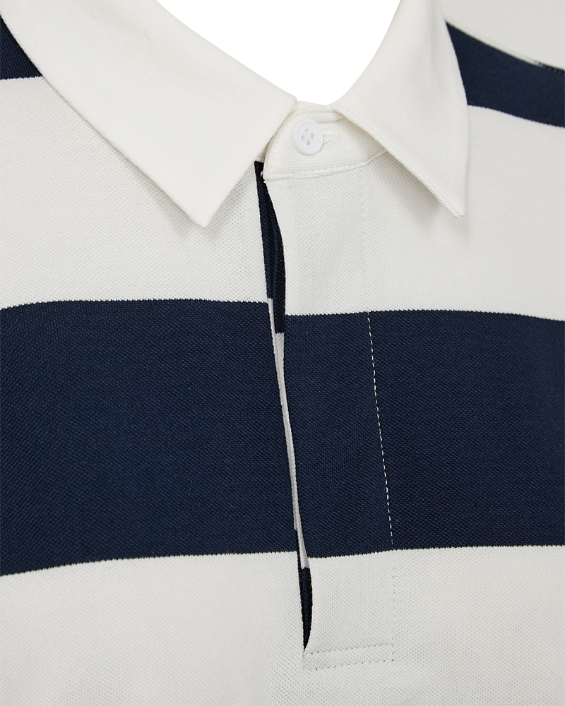 FQNILLA - POLOSHIRT - BLAU UND WEISS