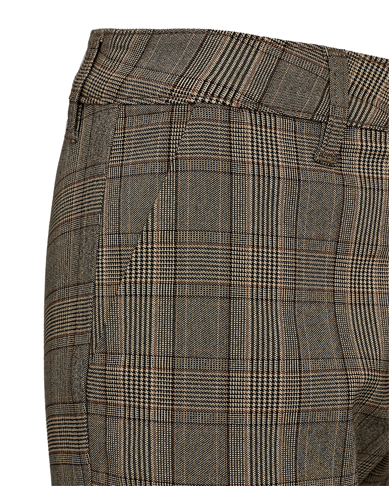 FQREX – HOSE MIT KAROMUSTER - SCHWARZ UND BRAUN