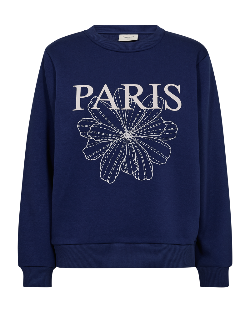 FQKAMELA - PULLOVER - BLAU UND BEIGE