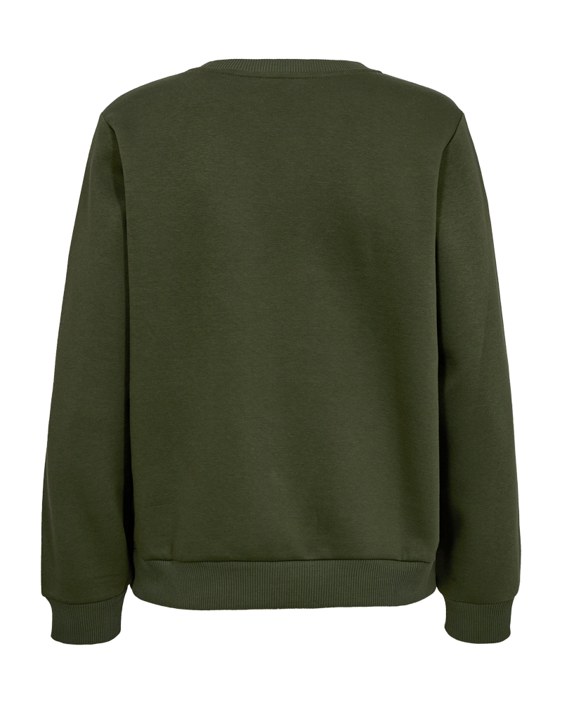 FQKAMELA - PULLOVER - GRÜN UND BEIGE