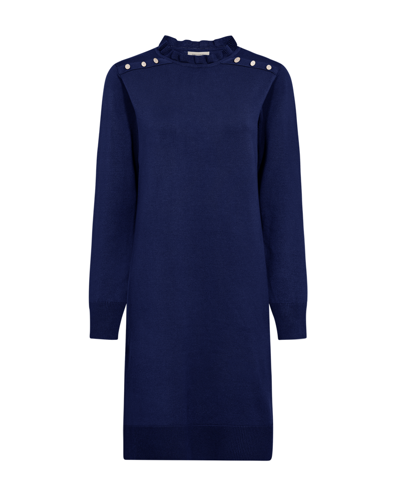 FQKATIE – KLEID IN FEINSTRICKQUALITÄT - BLAU
