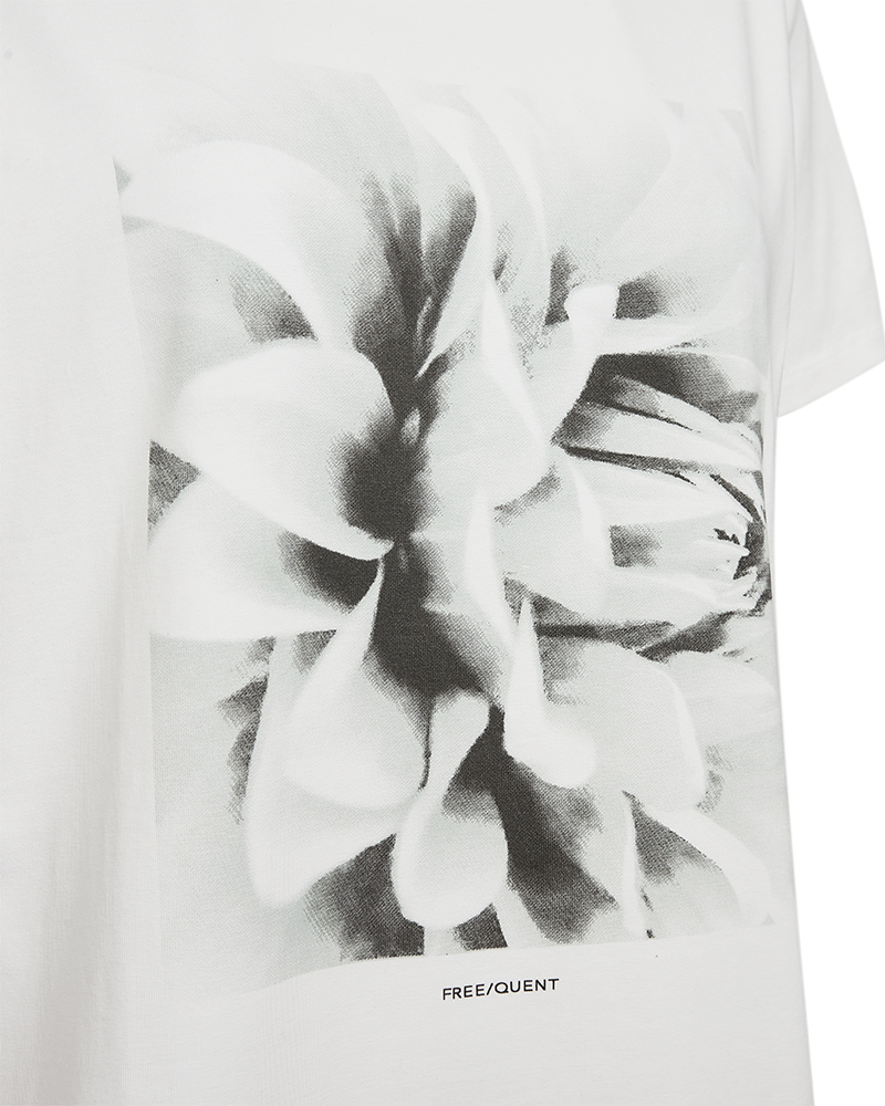 FQSURE - T-SHIRT MIT PRINT - SCHWARZ UND WEISS