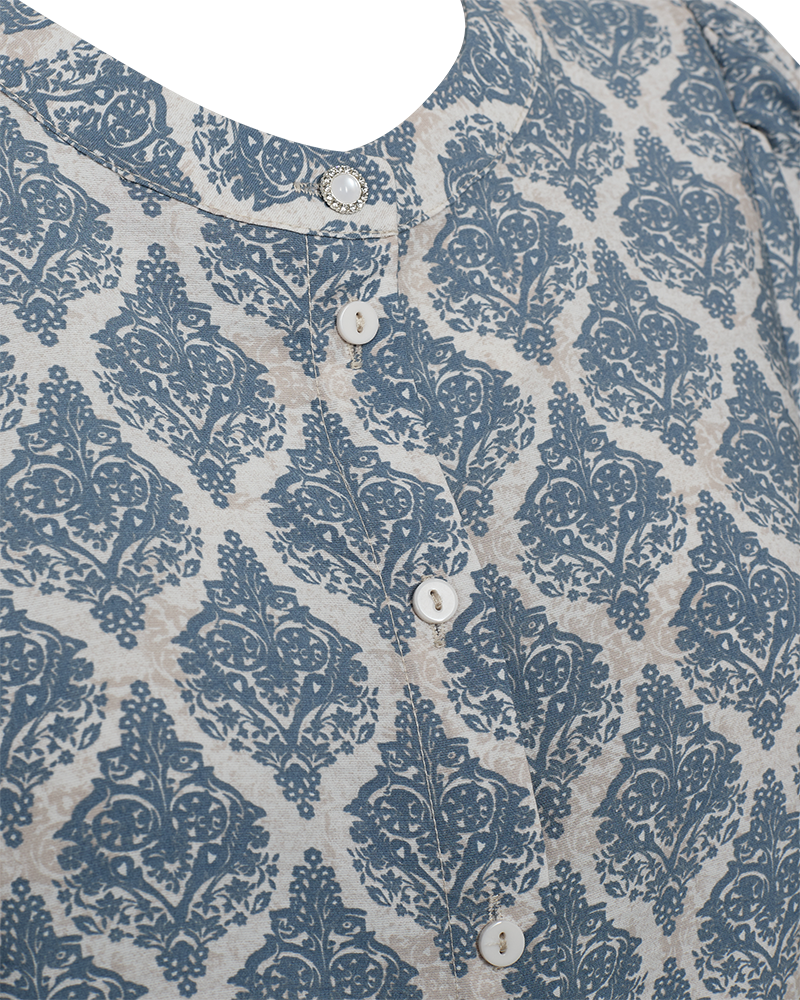 FQABY - BLUSE - WEISS UND BLAU