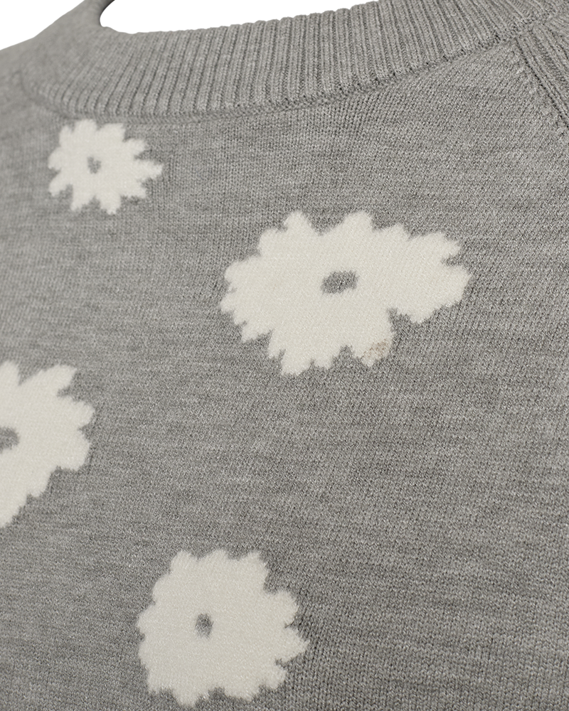 FQALPI - PULLOVER - WEISS UND GRAU