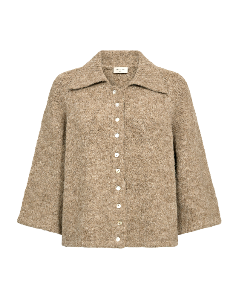 FQGRSLULU - CARDIGAN - BEIGE