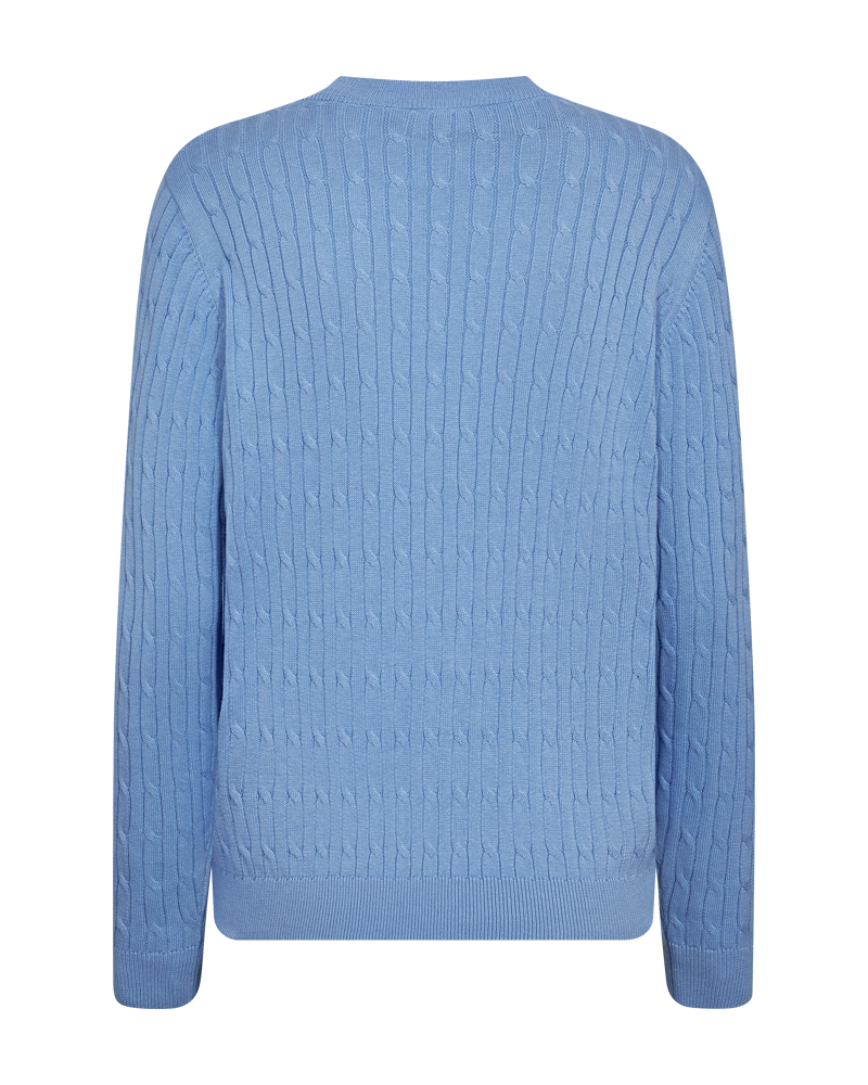 FQDODO - FEINSTRICK-PULLOVER - BLAU