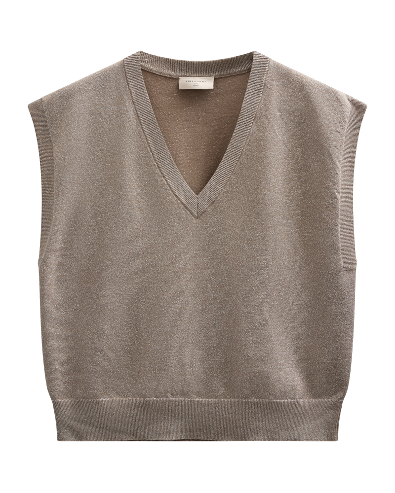 FQBISOLO - WESTE - GRAU UND BRAUN